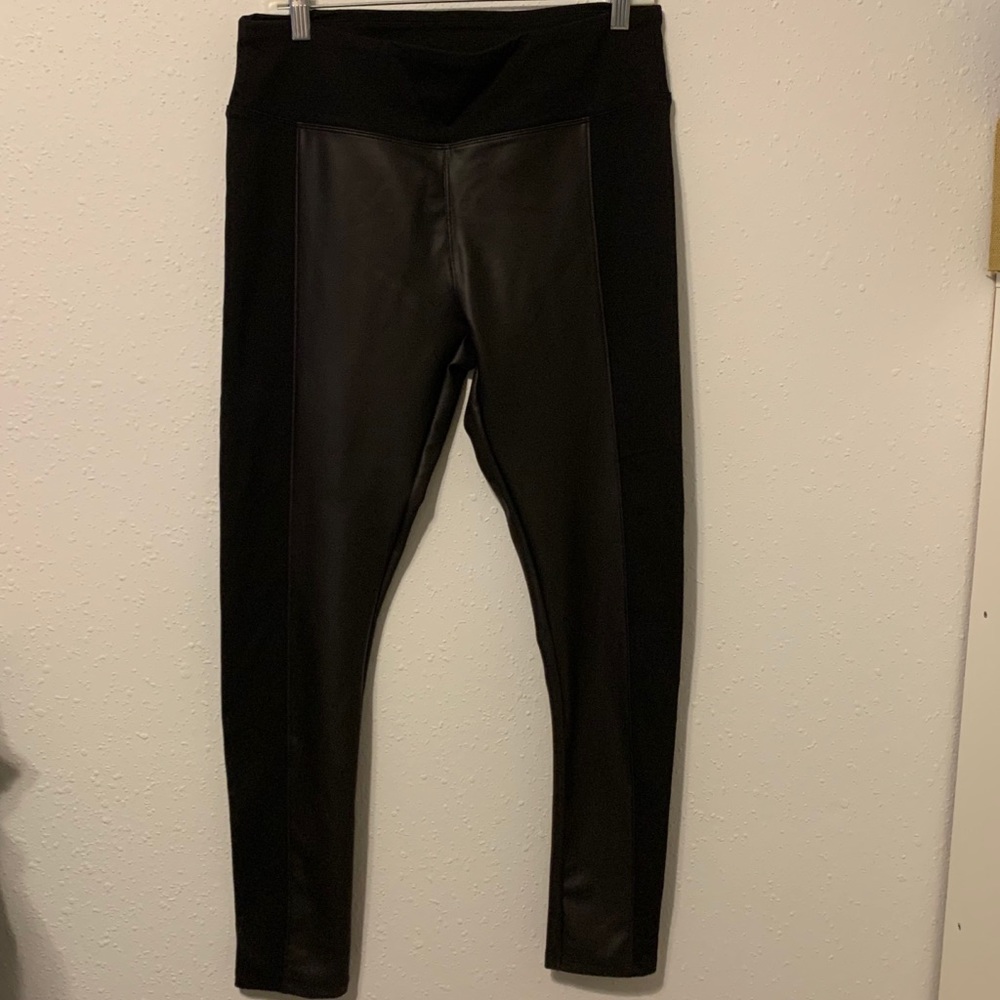 Express Black Faux Leather Leggings